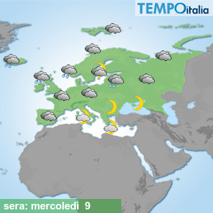 Mappa sera per la giornata del 2026-09-09