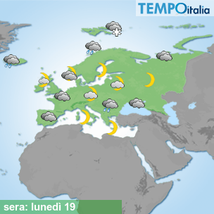 Mappa sera per la giornata del 2026-10-19