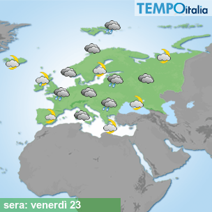 Mappa sera per la giornata del 2026-10-23