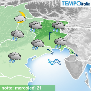 Mappa notte per la giornata del 2026-10-21