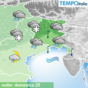 Mappa notte per la giornata del 2026-10-25