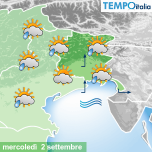 Mappa Giornaliera per la giornata di mercoledì 16 marzo
