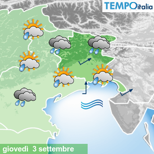 Mappa Giornaliera per la giornata di mercoledì 16 marzo