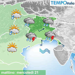 Mappa mattino per la giornata del 2026-10-21