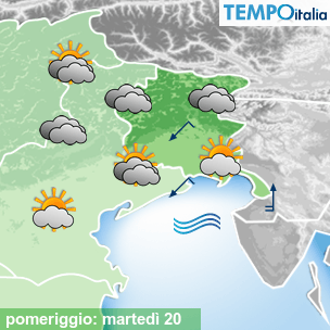 Mappa pomeriggio per la giornata del 2026-10-20
