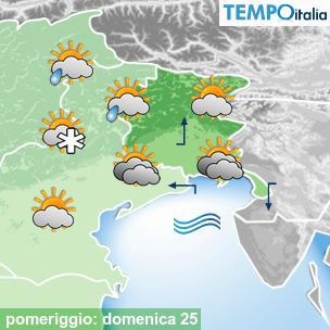 Mappa pomeriggio per la giornata del 2026-10-25