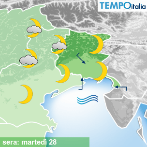 Mappa sera per la giornata del 2026-07-28
