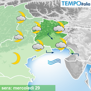 Mappa sera per la giornata del 2026-07-29