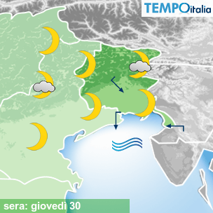 Mappa sera per la giornata del 2026-07-30