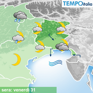 Mappa sera per la giornata del 2026-07-31