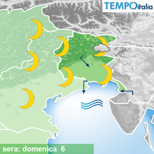 Mappa sera per la giornata del 2026-09-06