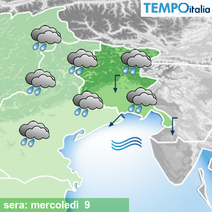 Mappa sera per la giornata del 2026-09-09