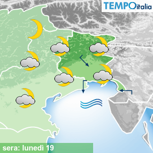 Mappa sera per la giornata del 2026-10-19