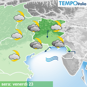 Mappa sera per la giornata del 2026-10-23