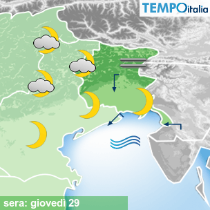 Mappa sera per la giornata del 2026-10-29