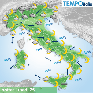 Mappa notte per la giornata del 2024-11-25