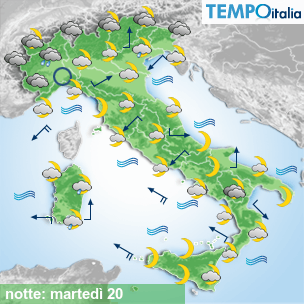 Mappa notte per la giornata del 2026-10-20