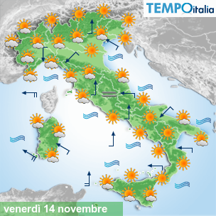 Mappa Giornaliera per la giornata di mercoledì 16 marzo