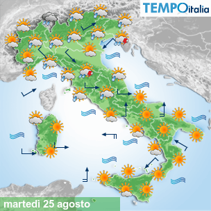 Mappa Giornaliera per la giornata di mercoledì 16 marzo