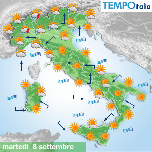Mappa Giornaliera per la giornata di mercoledì 16 marzo