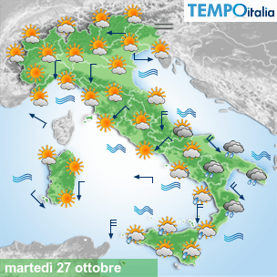Mappa Giornaliera per la giornata di mercoledì 16 marzo