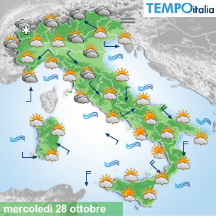 Mappa Giornaliera per la giornata di mercoledì 16 marzo