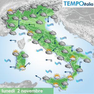 Mappa Giornaliera per la giornata di mercoledì 16 marzo