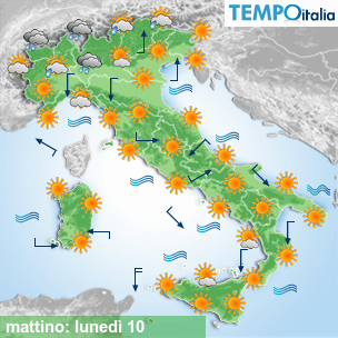 Mappa mattino per la giornata del 2026-08-10