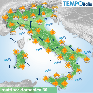 Mappa mattino per la giornata del 2026-08-30