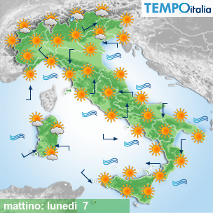 Mappa mattino per la giornata del 2026-09-07