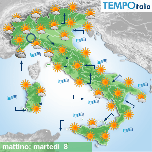 Mappa mattino per la giornata del 2026-09-08