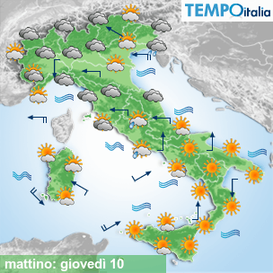 Mappa mattino per la giornata del 2026-09-10
