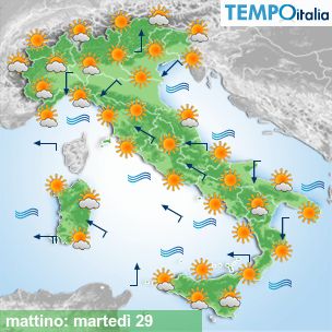 Mappa mattino per la giornata del 2026-09-29