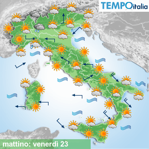 Mappa mattino per la giornata del 2026-10-23