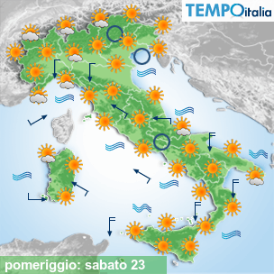 Mappa pomeriggio per la giornata del 2024-11-23