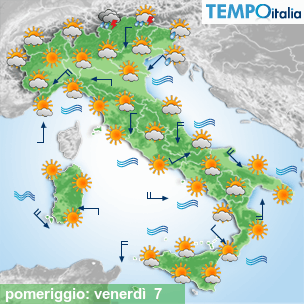 Mappa pomeriggio per la giornata del 2026-08-07