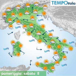 Mappa pomeriggio per la giornata del 2026-08-08