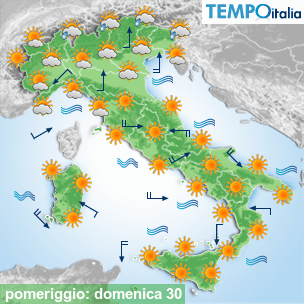 Mappa pomeriggio per la giornata del 2026-08-30