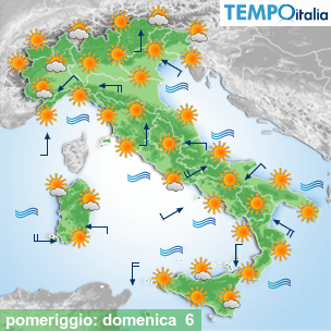 Mappa pomeriggio per la giornata del 2026-09-06