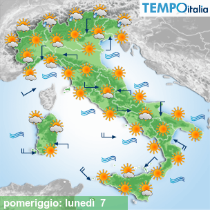 Mappa pomeriggio per la giornata del 2026-09-07