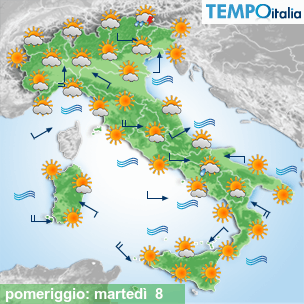 Mappa pomeriggio per la giornata del 2026-09-08