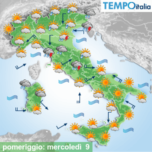 Mappa pomeriggio per la giornata del 2026-09-09