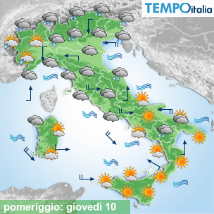 Mappa pomeriggio per la giornata del 2026-09-10