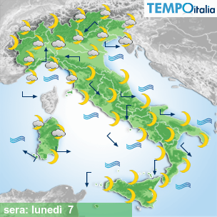 Mappa sera per la giornata del 2026-09-07