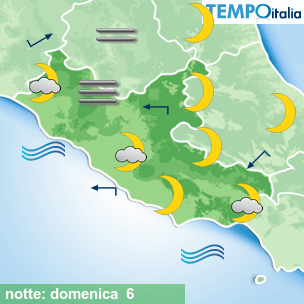 Mappa notte per la giornata del 2026-09-06