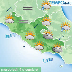 Mappa Giornaliera per la giornata di mercoledì 16 marzo