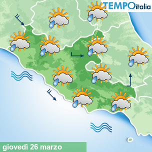 Mappa Giornaliera per la giornata di mercoledì 16 marzo
