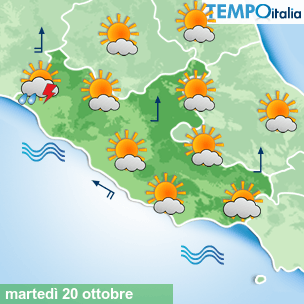 Mappa Giornaliera per la giornata di mercoledì 16 marzo