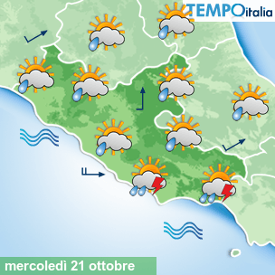 Mappa Giornaliera per la giornata di mercoledì 16 marzo