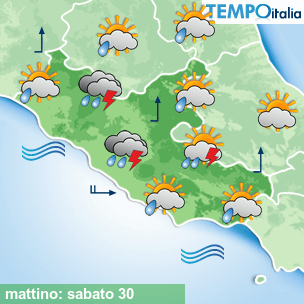 Mappa mattino per la giornata del 2025-08-30